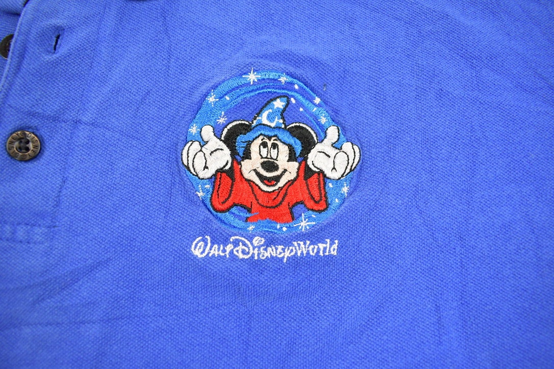 Vintage 1990s Fantasia Walt Disney World Mickey Mouse Collared Shirt