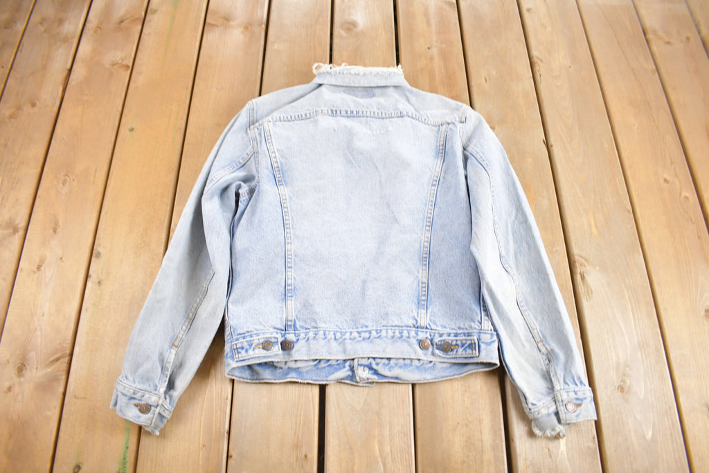 Vintage 1970s Levi's Jean Jacket  Vintage Distressed Denim  Streetwear  Made In USA  Light Wash
