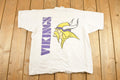 Vintage 1990's Minnesota Vikings Miller Lite NFL T Shirt Men's L / Football Fan Apparel / 1990s Sportswear / Single Stitch Tee