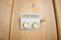 Vintage 1980s White & Gold Earrings