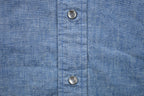 Vintage 1970s LEE Snap-Button Short Sleeve Denim Shirt