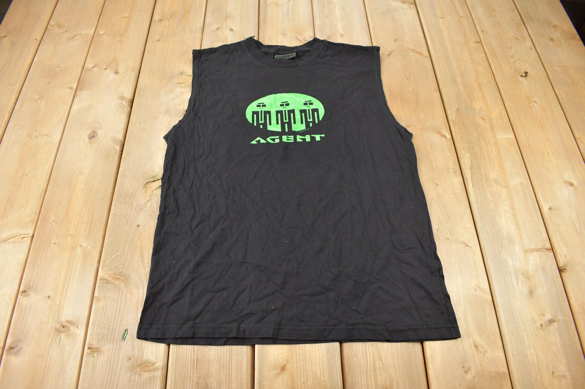 Vintage 2003 The Matrix Reloaded Sleeveless Movie Promo T-shirt Size Large
