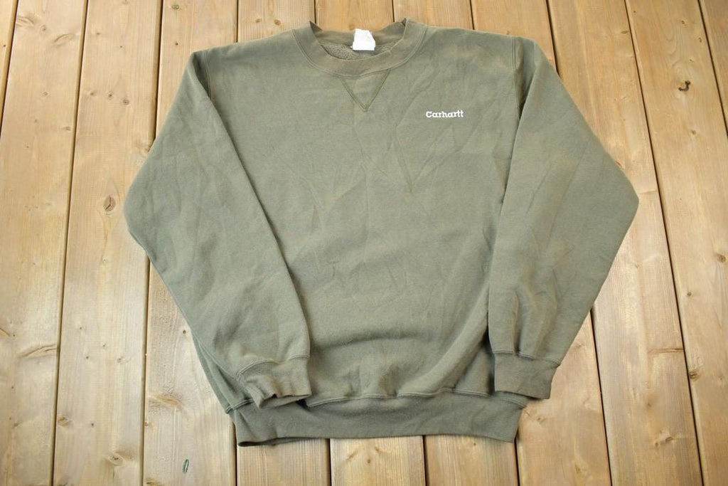 Vintage Distressed Carhartt Crewneck Sweatshirt
