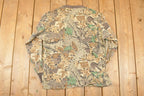 Vintage 1990s Camo Gear Collection Realtree Camo AOP Graphic Print Crewneck Shirt Mens L
