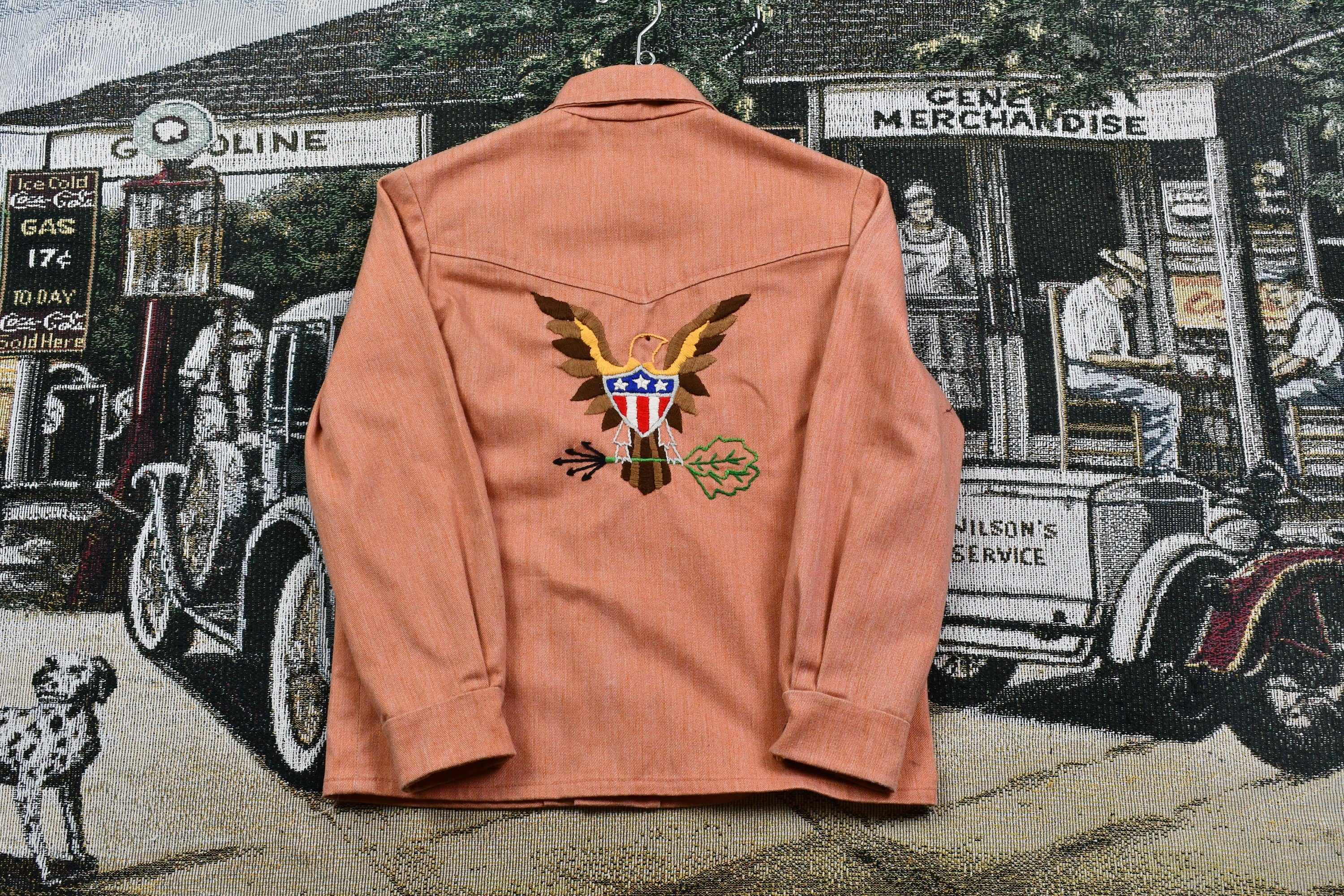 Vintage 1960s Embroidered Denim Western Style Jacket