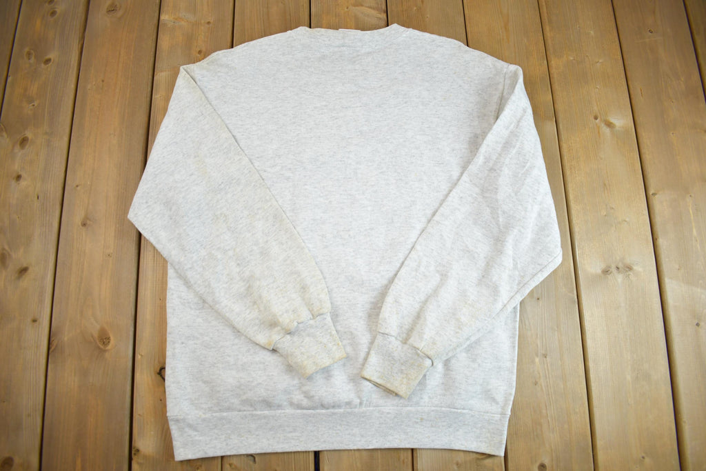 Vintage 1990s Husky Dog Crewneck Sweater Made In USA - Large