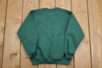 Vintage 1990s KIDS Green Russell Athletics Blank Crewneck Sweatshirt