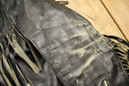 Vintage 1998s Fringed Leather Motorcycle Jacket