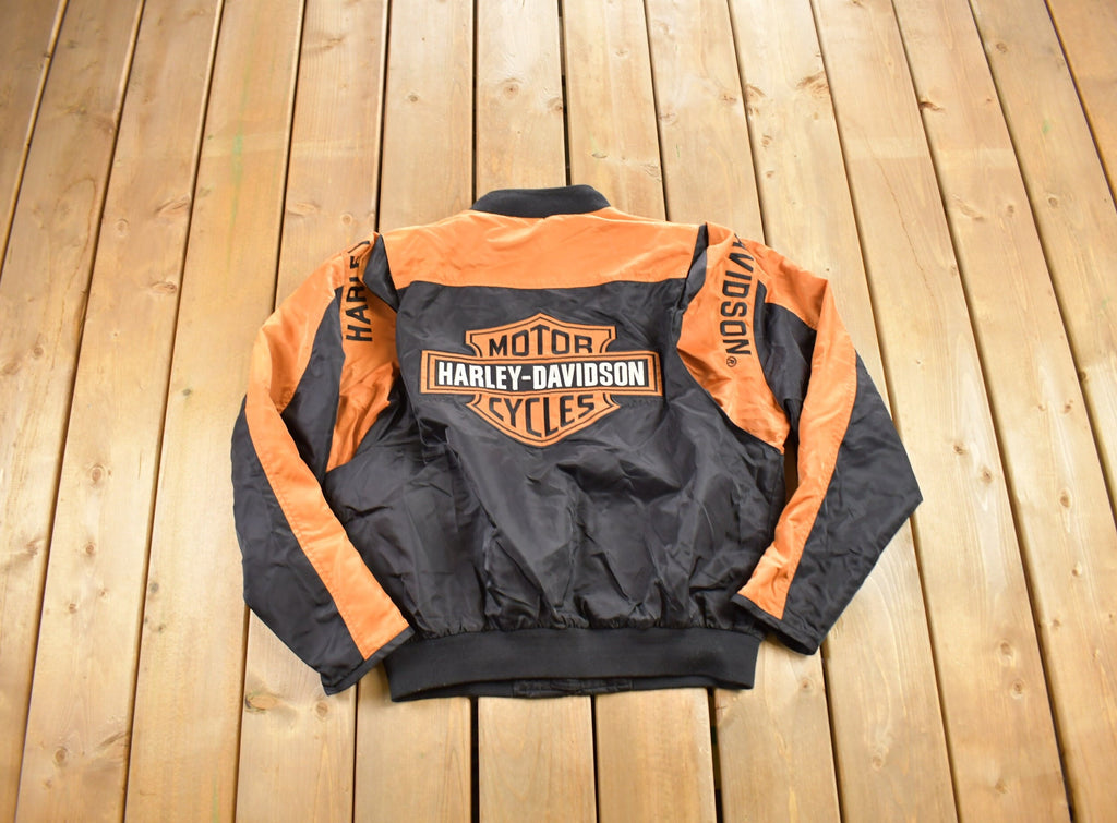 Vintage 1990s Harley Davidson Motorcycles Bomber Jacket