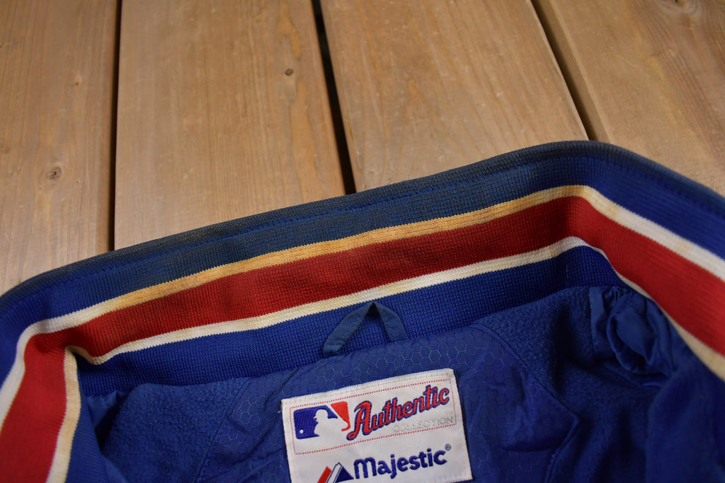 Vintage 1990s Chicago Cubs MLB Majestic Windbreaker Baseball Sportswear