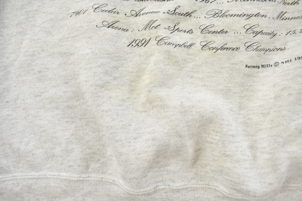Vintage 1990s Minnesota North Stars NHL Crewneck Sweatshirt Men's Large