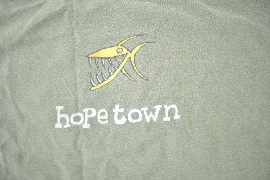Vintage 1990s Hope Town Bahamas Souvenir Travel T Shirt