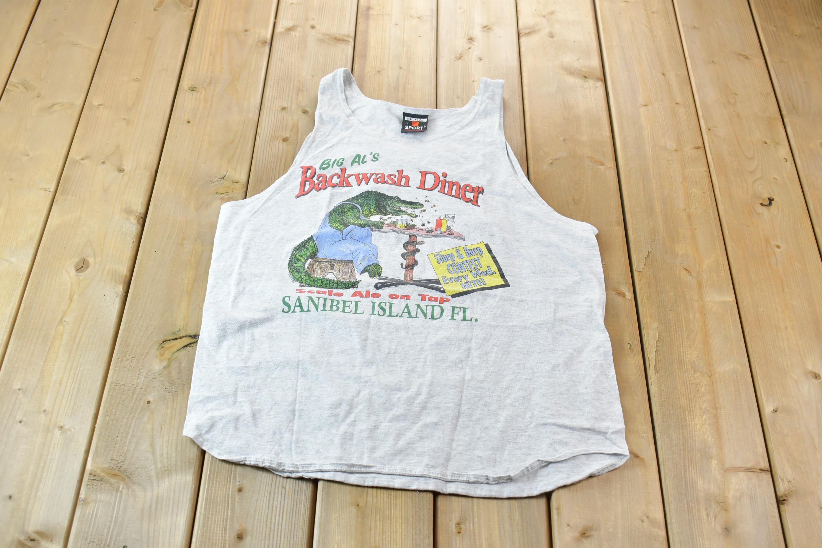 Vintage 1990s Diner Single Stitch Graphic Tank Top