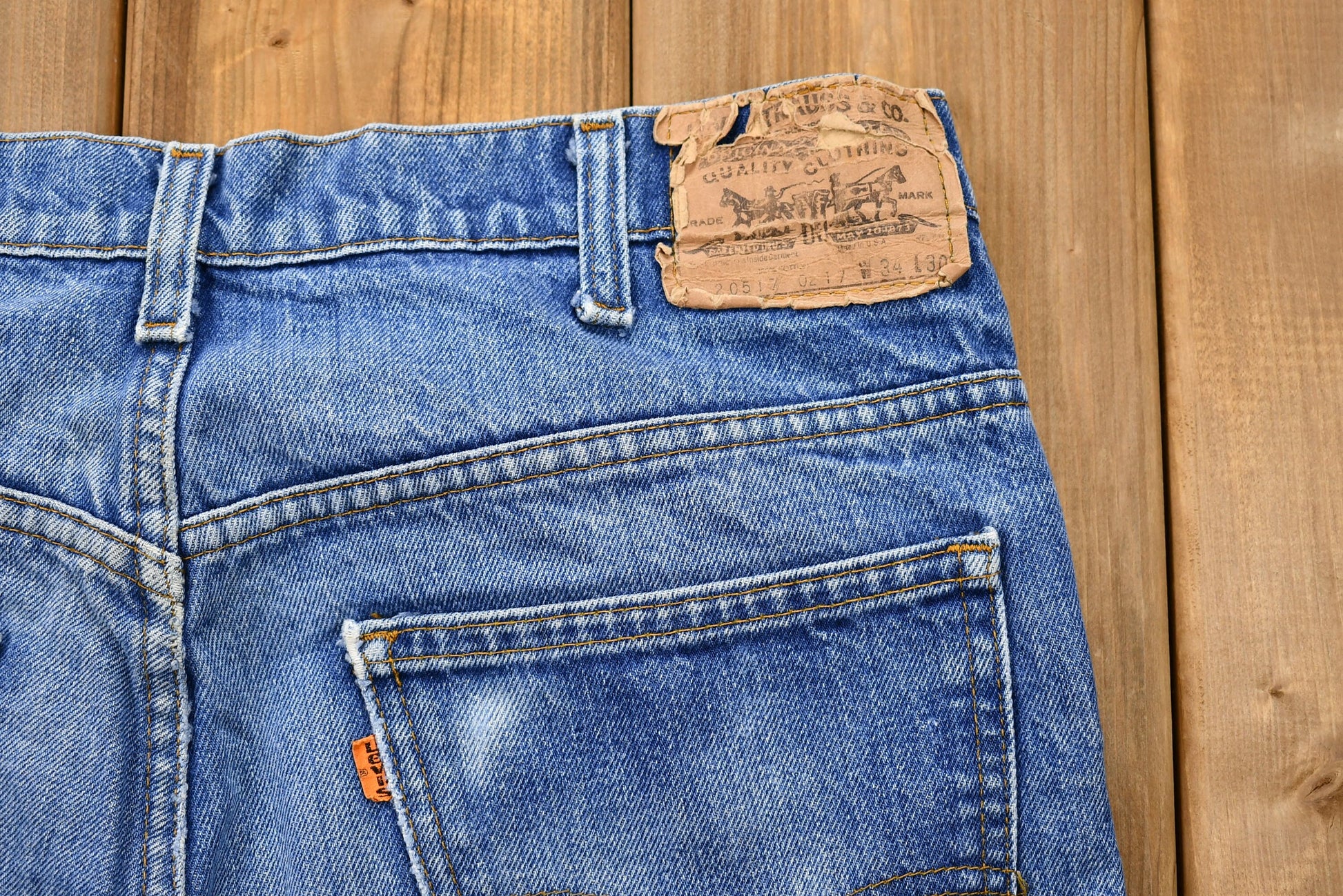 Vintage 1980s Levi's Orange Tab Mid-Wash Bootcut Jeans