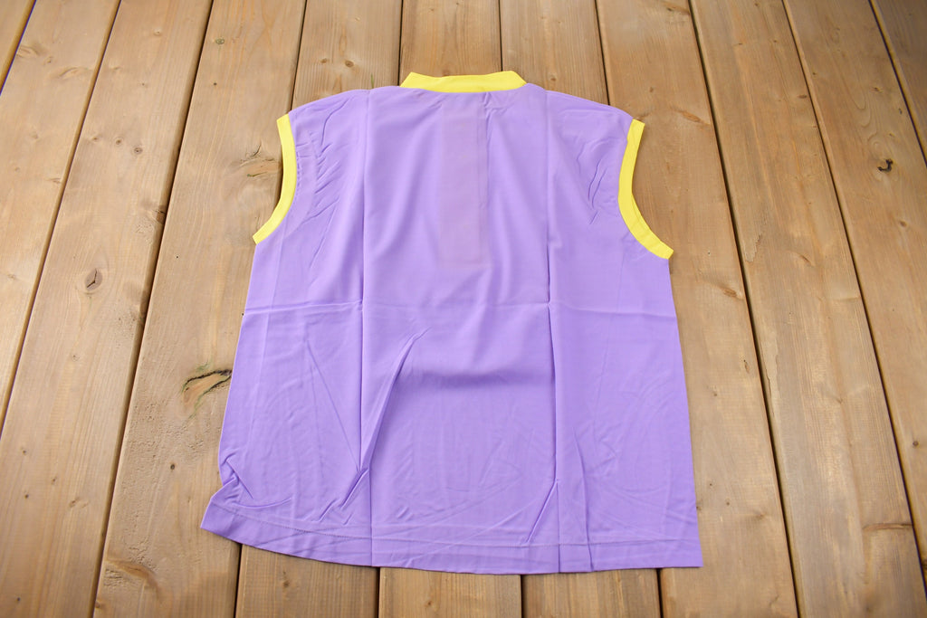 True Vintage 1960s Deadstock Helen Sue Sleeveless Nylon Blouse Knit Sport Top