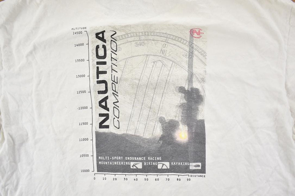 Vintage 1990s Nautica Competition Graphic T-Shirt