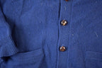 Vintage Lambswool Knit Cardigan Sweater - 1990s Mens Large