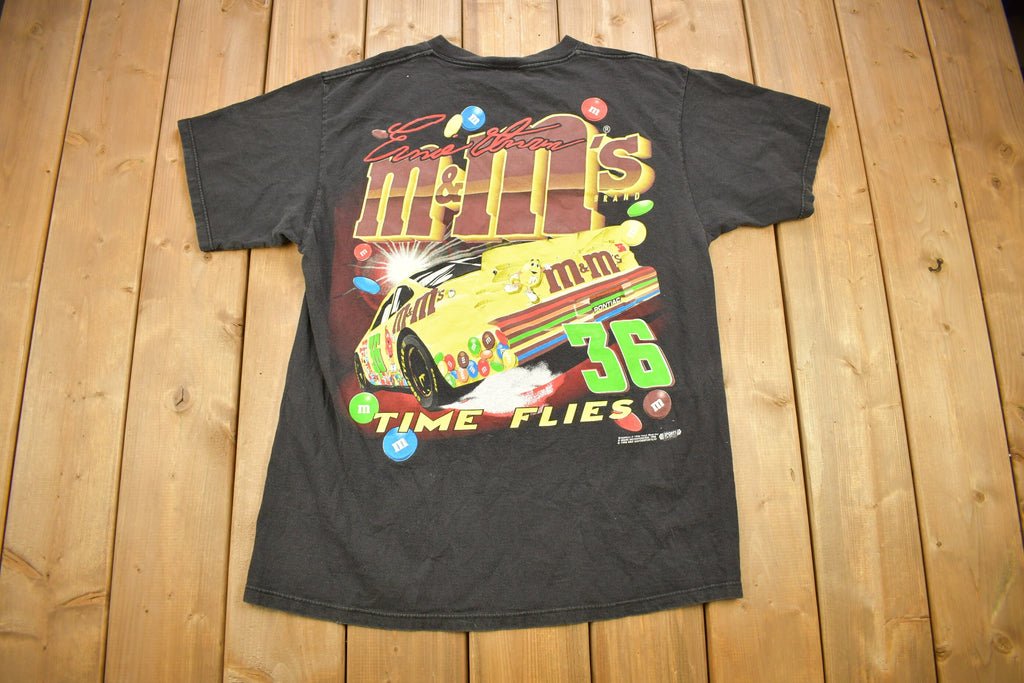Vintage 1998 Ernie Irvan NASCAR M&M's Racing T-Shirt