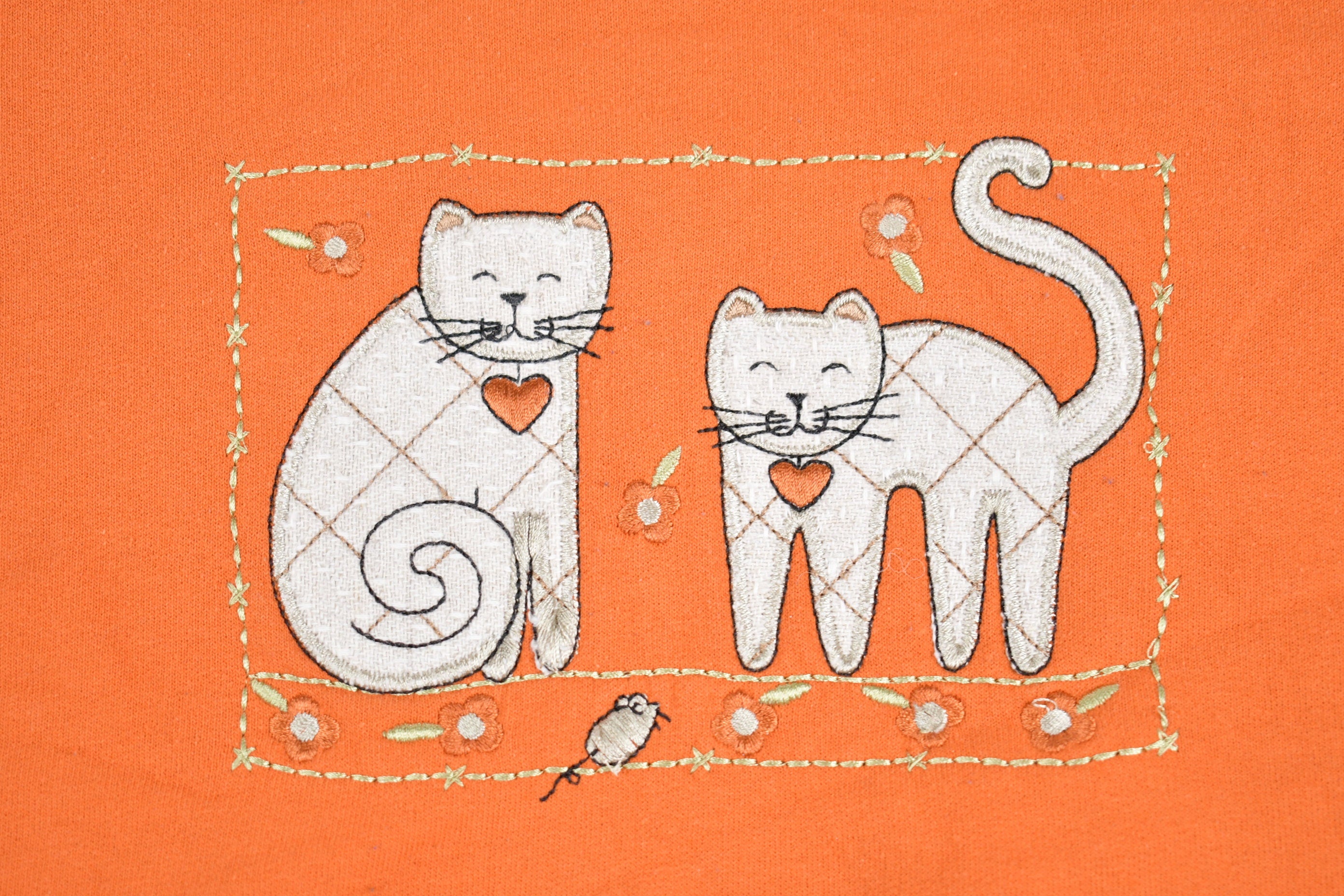 Vintage 1980s Cute Kitten Crewneck