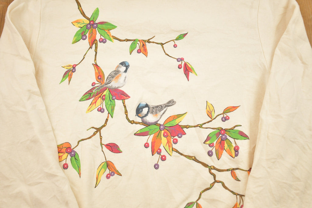 Vintage 1990s Cute Nature Crewneck Sweater
