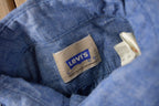 Vintage 1980s Levi's Quarter Button Up Shirt Size M Made In Canada