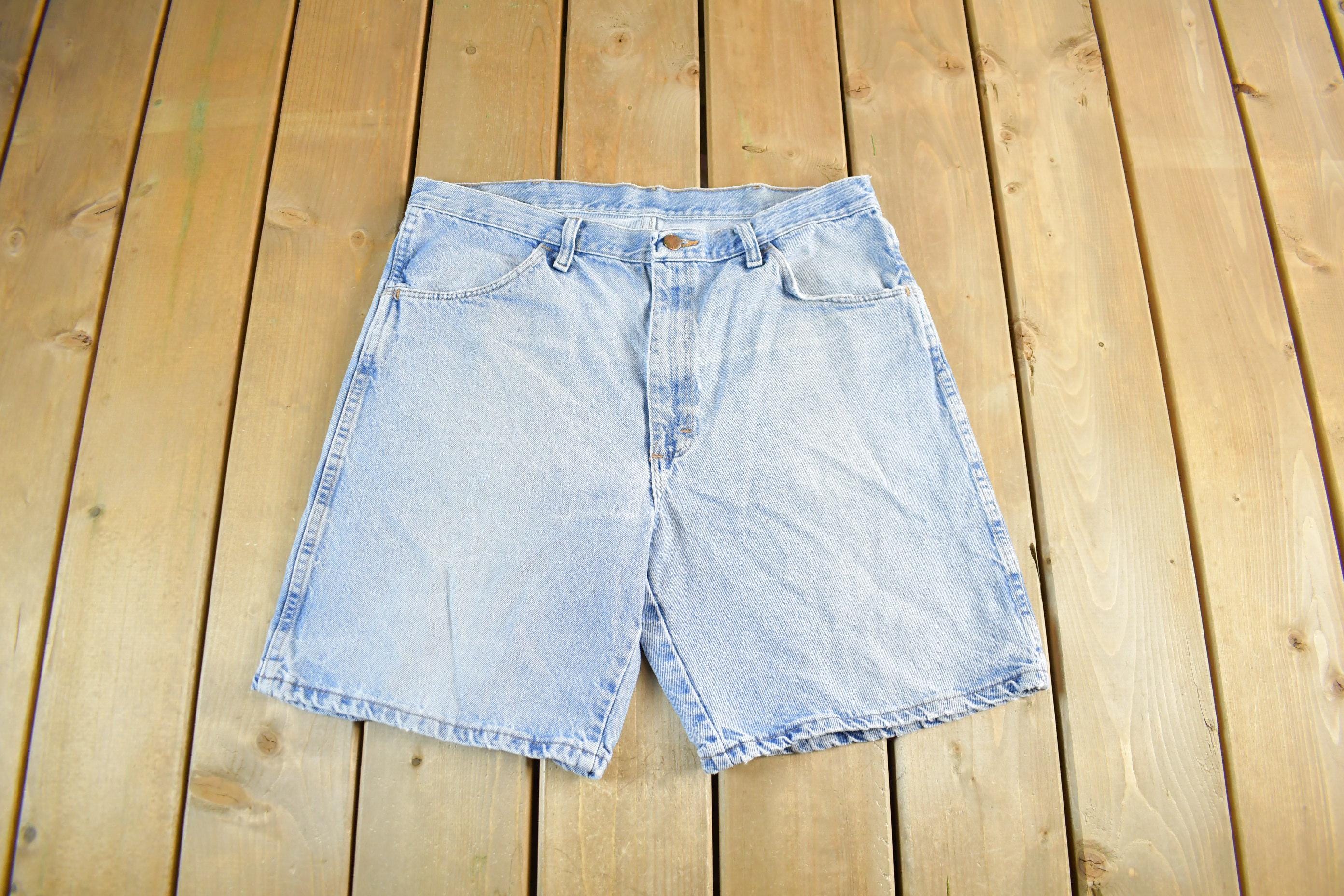 Vintage 1990s Rustler Distressed Denim Shorts Men's 35