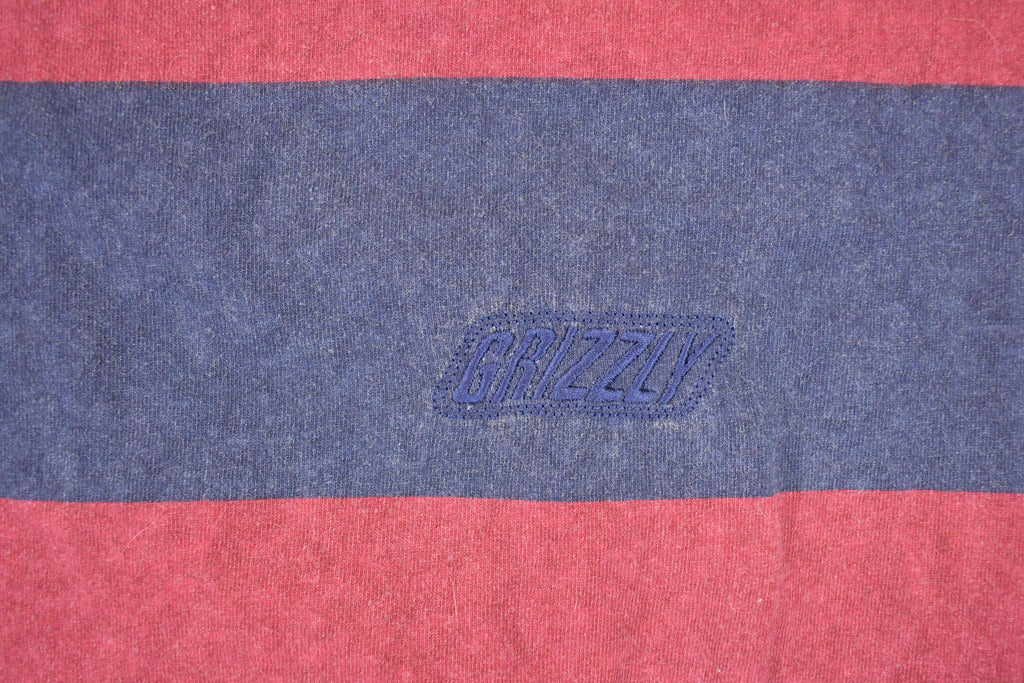Vintage 1990s Kodiak Striped Grunge Crewneck Shirt Men's M / Made In USA / 90's Rock Destination Sweater