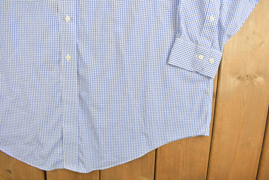 Vintage 1990s Brooks Brothers Check Button Up Shirt