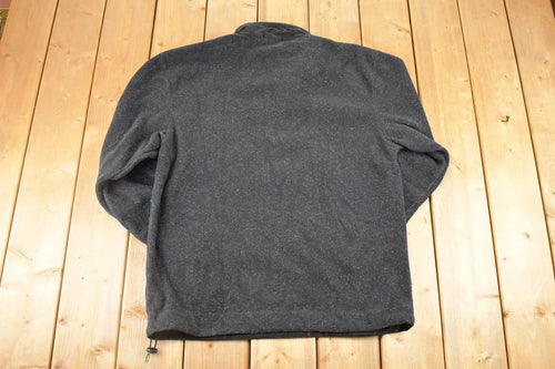 Vintage 1990s Nautica Fleece Quarter Zip Sweater Men's L