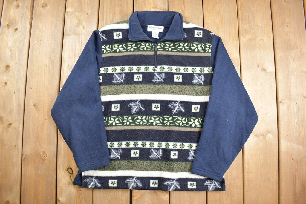Vintage 1990s Fleece Quarter Zip Sweater