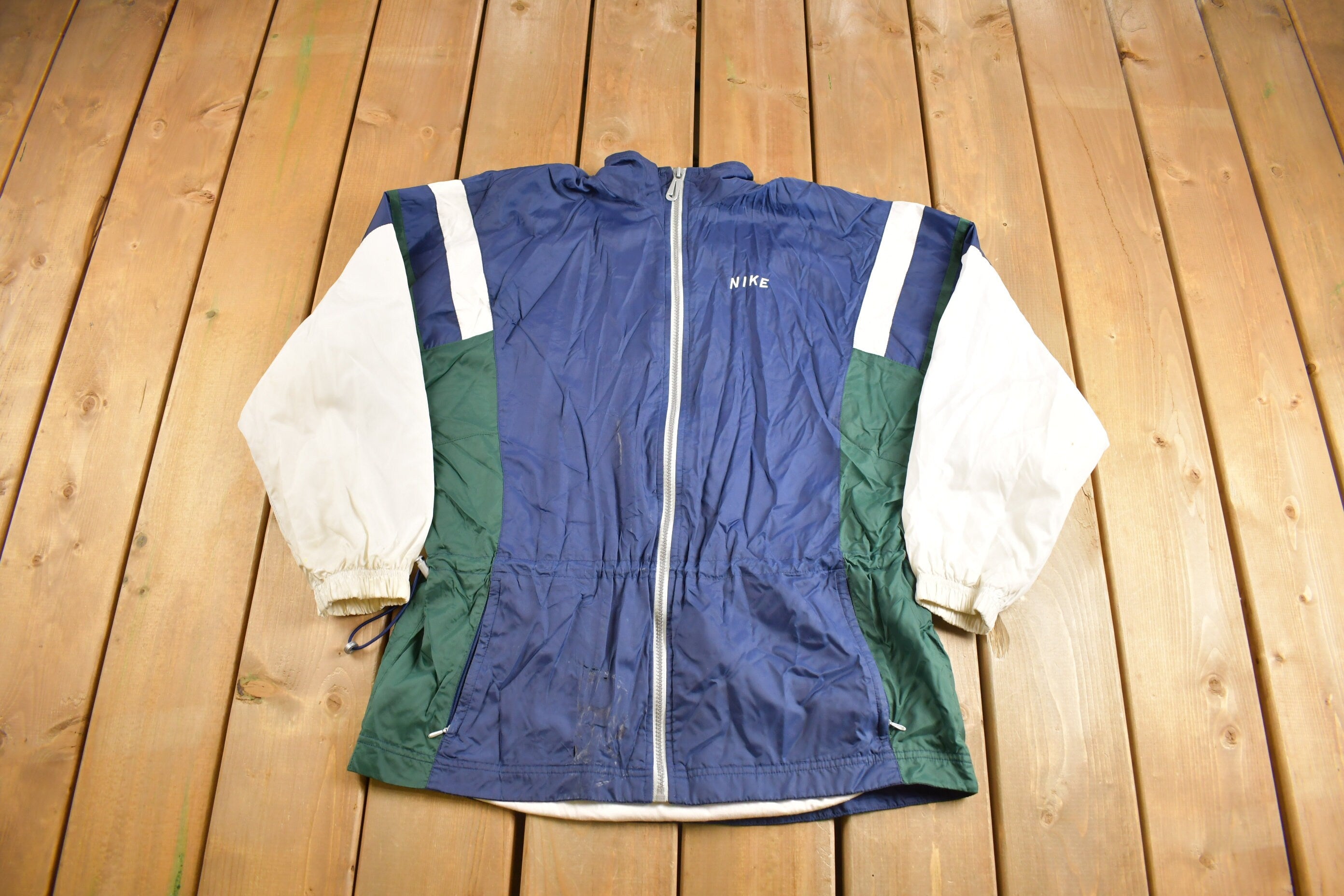 Vintage 1990s Nike Women's Windbreaker Track Suit Size M (8-10)