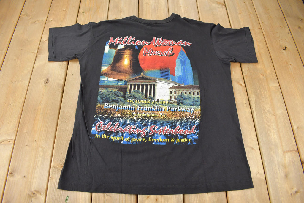 Vintage 1997 Million Woman March Graphic T Shirt