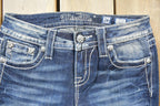 Vintage Y2K Miss Me Bedazzled Low Rise Jeans Size 26x33