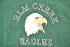 Vintage 1990s Elm Creek Eagles Eagle Head Souvenir T-Shirt  Streetwear  Made In USA  Vacation Tee  Travel T Shirt