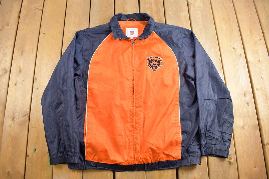 Vintage 1990s Chicago Bears NFL Windbreaker Jacket