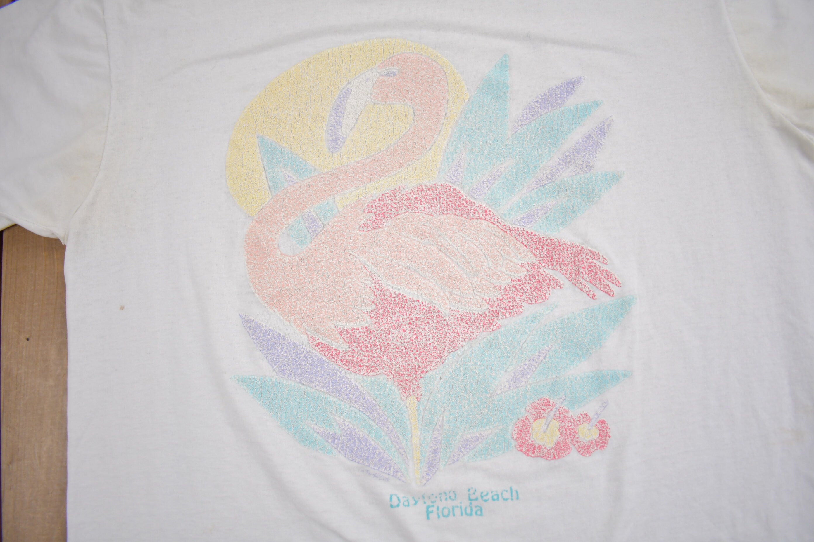 Vintage 1990s Daytona Beach Florida Souvenir T Shirt