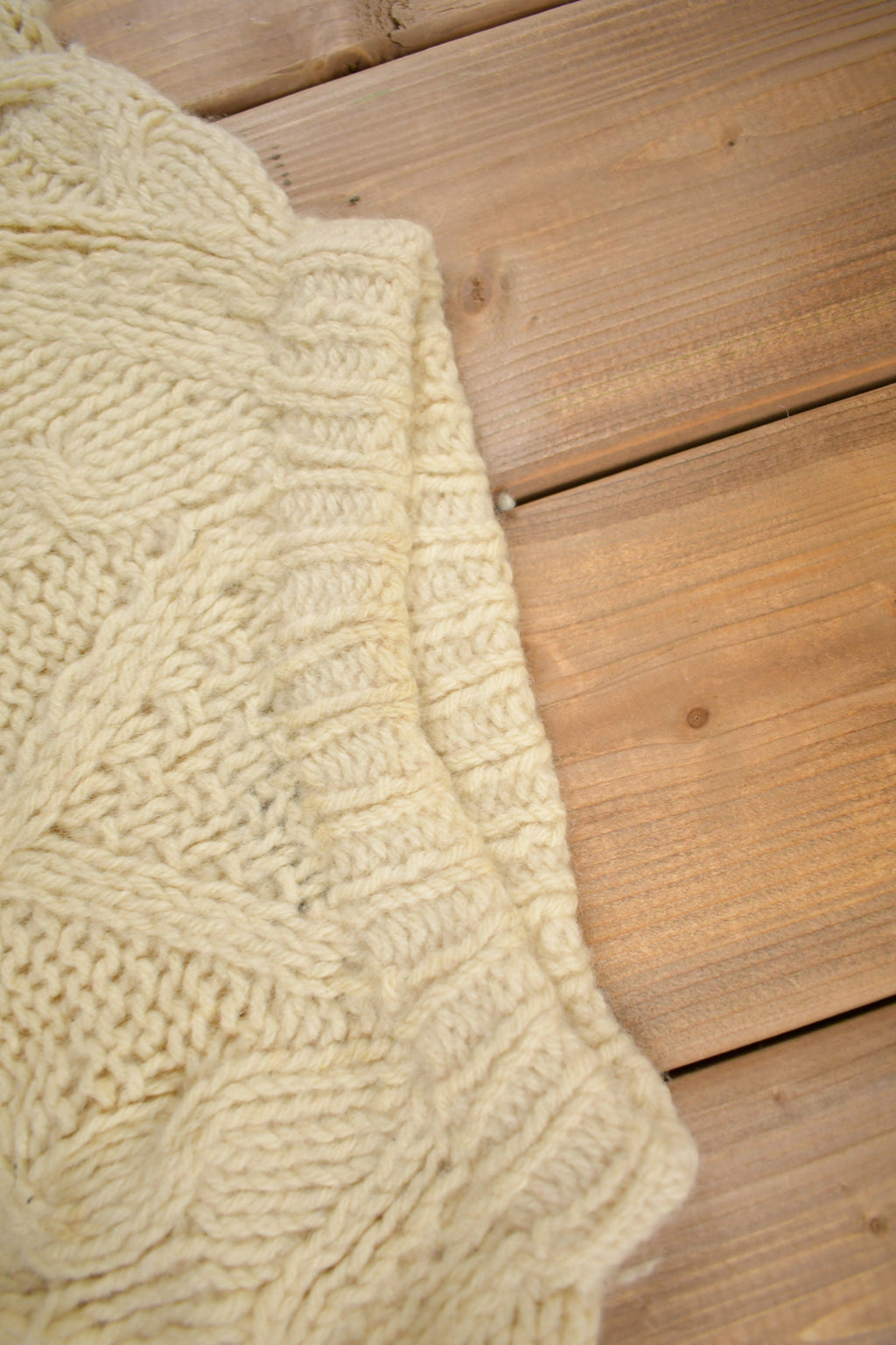 Vintage 1970s Sears Roebuck 3D Cable Knit Sweater