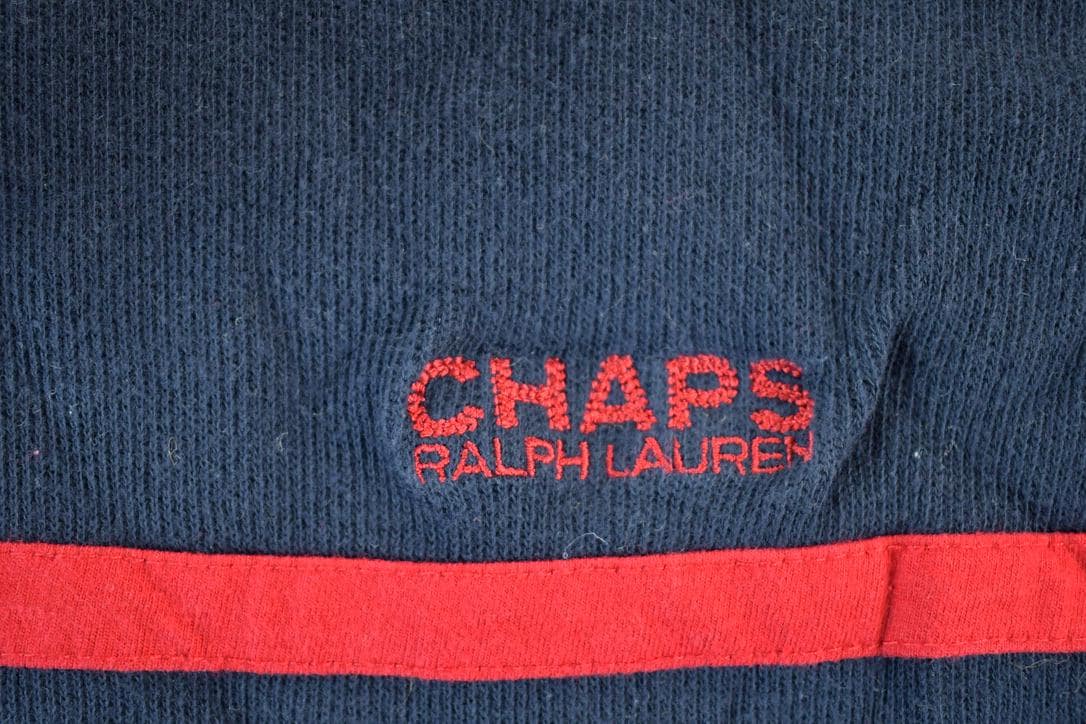 Vintage 1990s Chaps Ralph Lauren Knit Abstract Pattern Crewneck Sweater Mens Large / 90s Crewneck / Preppy Knits / Wool Blend / Cotton Blend