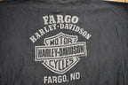 Vintage 1991 Fargo Harley Davidson North Dakota Wolf Theme Crewneck Sweater