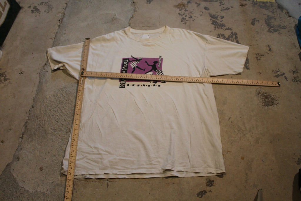 Vintage 1990s Drum And Dance Graphic T Shirt Music Promo Graphic