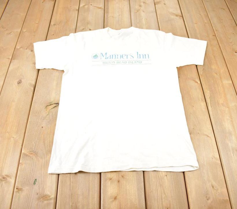 Vintage 1980s Mariners Inn Hilton Head Island Souvenir Travel T-Shirt Made In USA