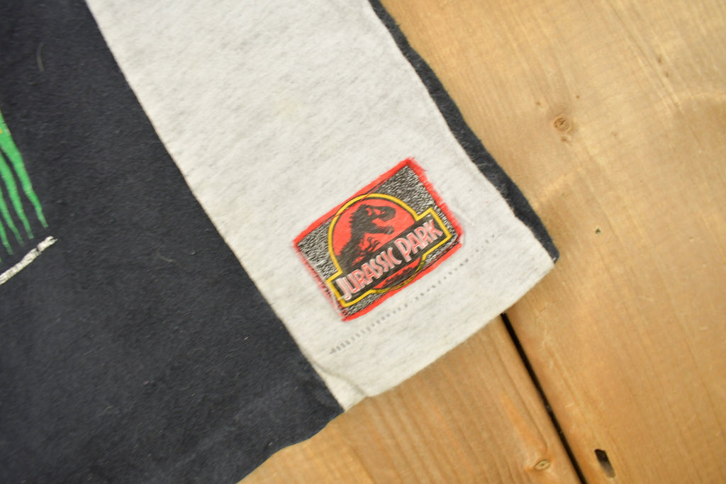 Vintage 1992 Jurassic Park "enter At Your Own Risk" Long Sleeve Youth T-Shirt