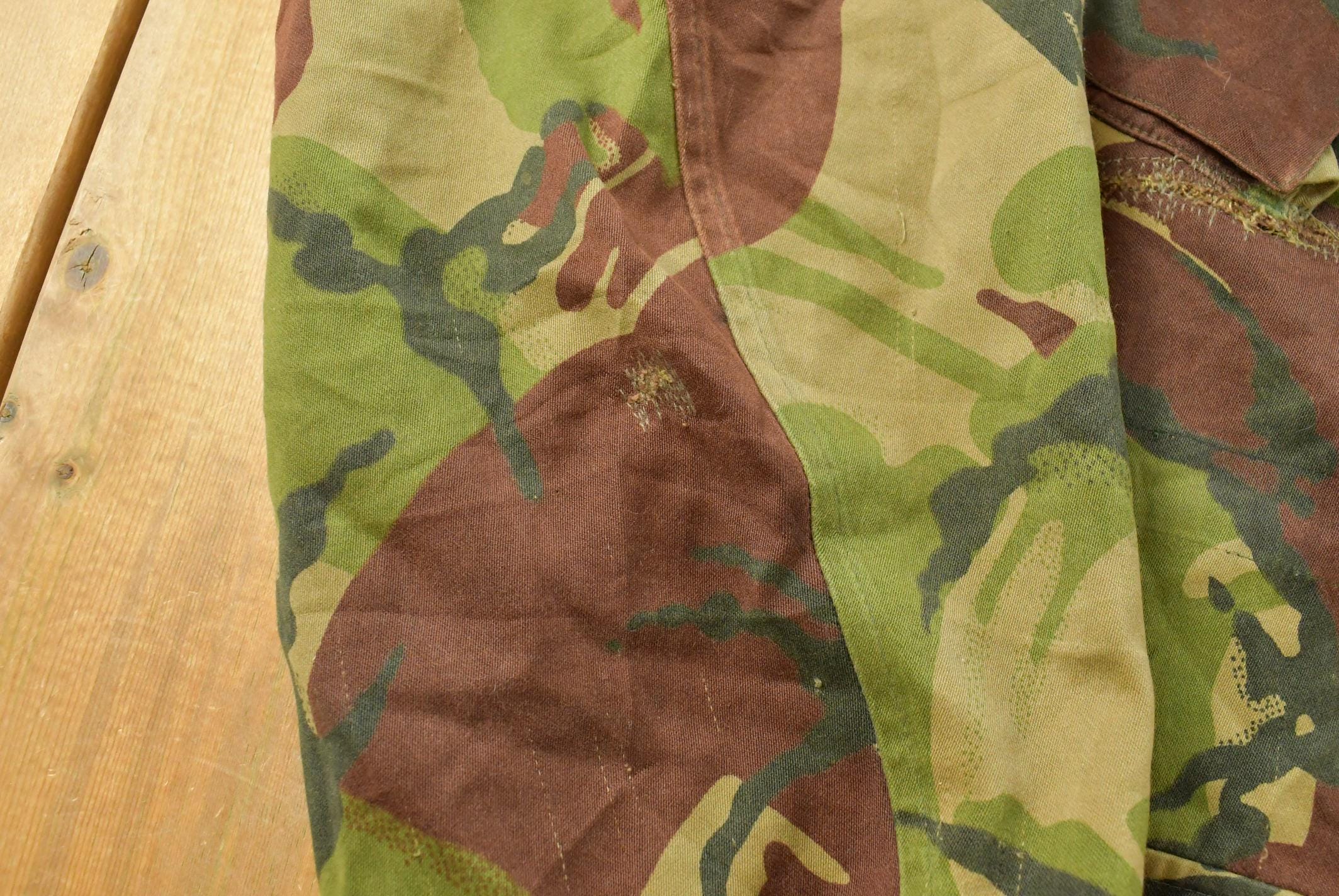Vintage 1990s Military Smock Jacket Men's L / Button Up Jacket / Army Green / Vintage Army / Streetwear Fashion / Army Jacket