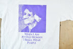 Vintage 1990s Woman In Purple Single Stitch T-Shirt