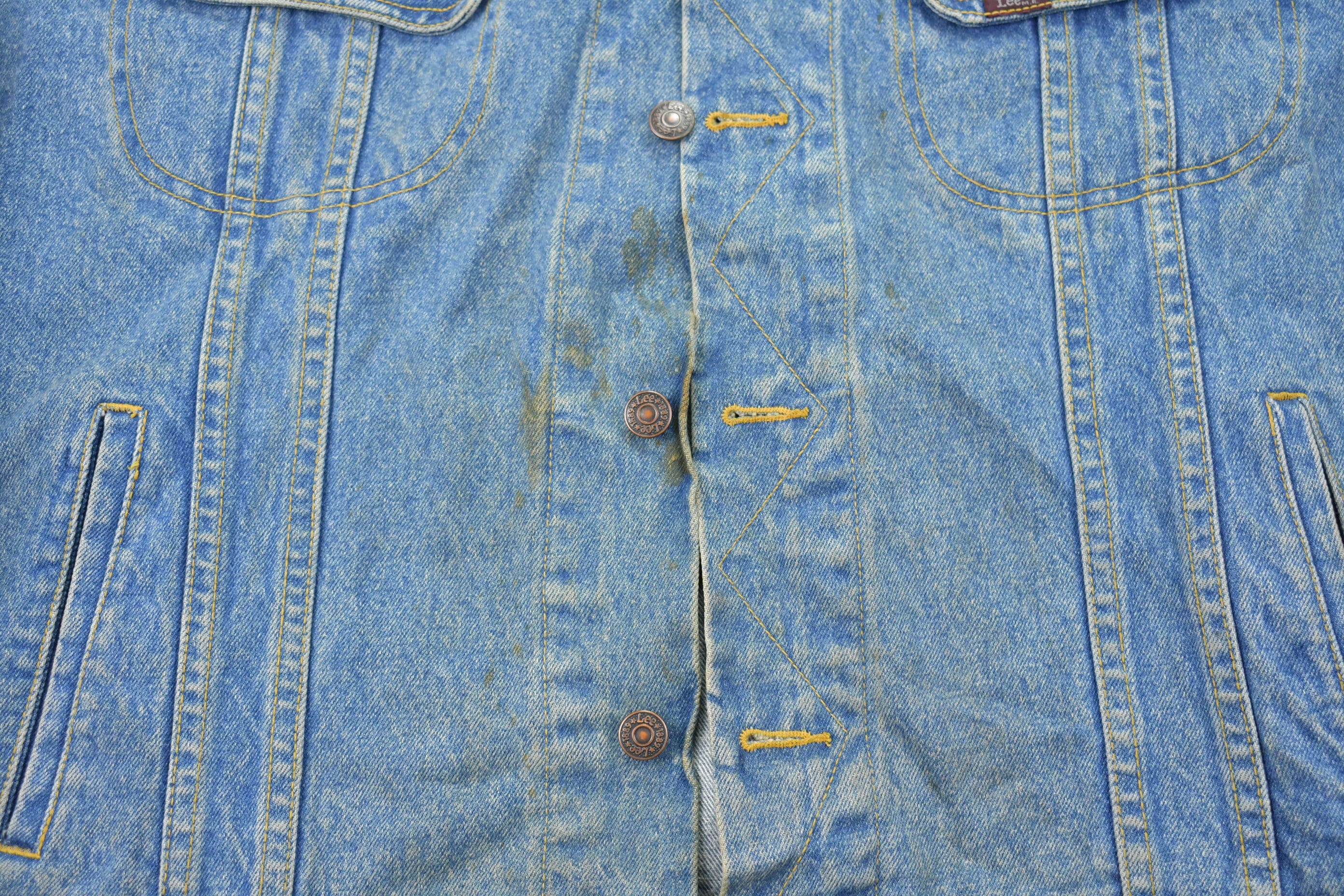 Vintage 1990s Lee Truck Parts Denim Jean Jacket