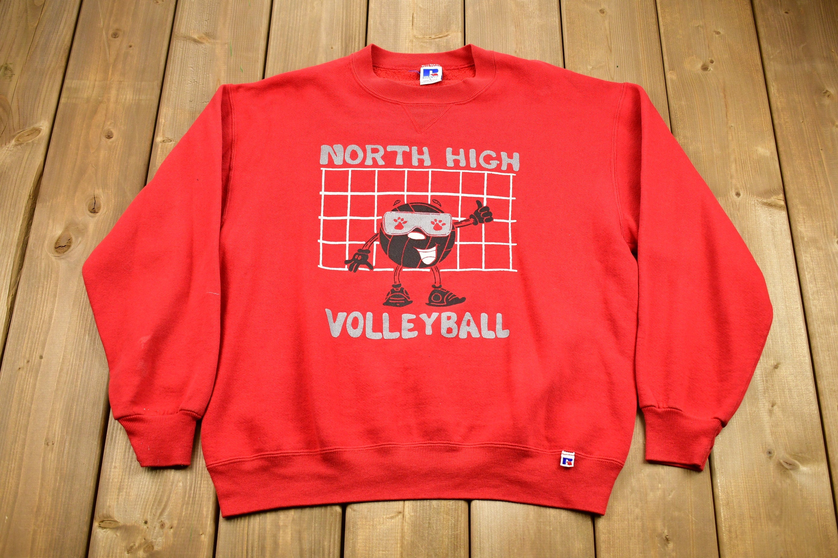 Vintage 1990s North High Volleyball Crewneck Sweater