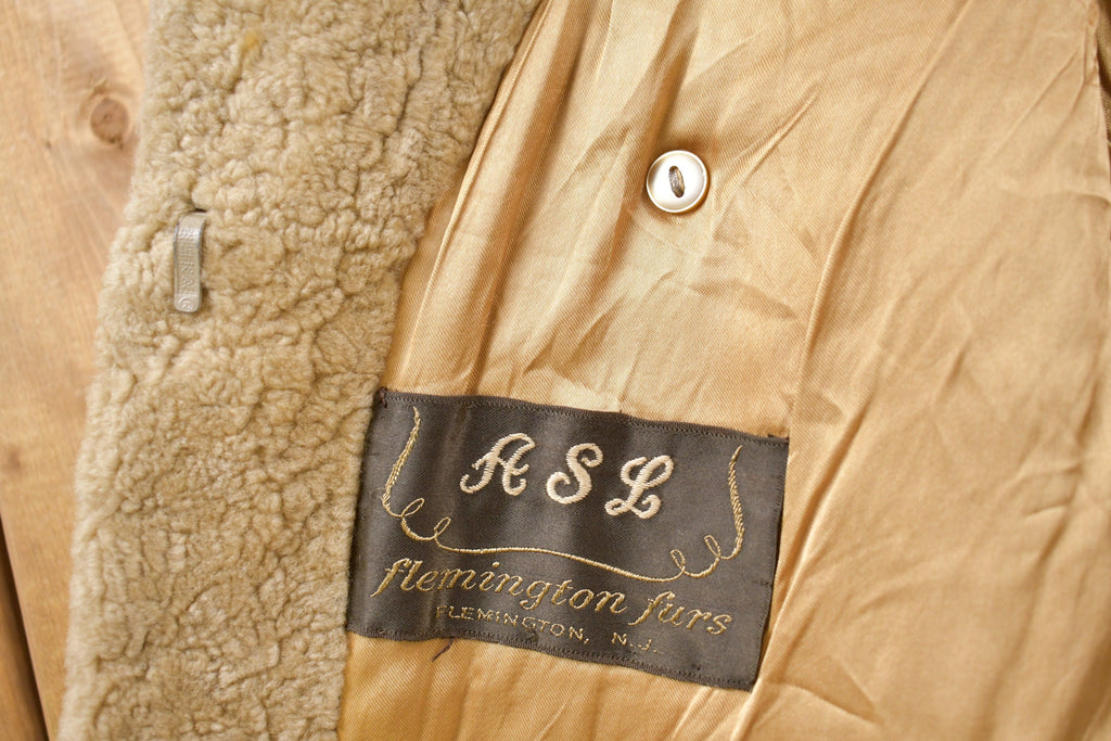 Vintage 1960s Lambs Fur Double Breasted Jacket
