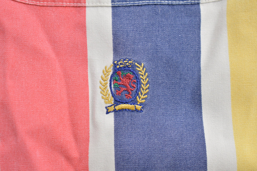 Vintage 1990s Tommy Hilfiger Striped Short Sleeve Button Up Shirt