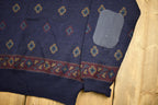 Vintage 1980s Tricots St. Raphael Pure New Wool Knitted V Neck Sweater