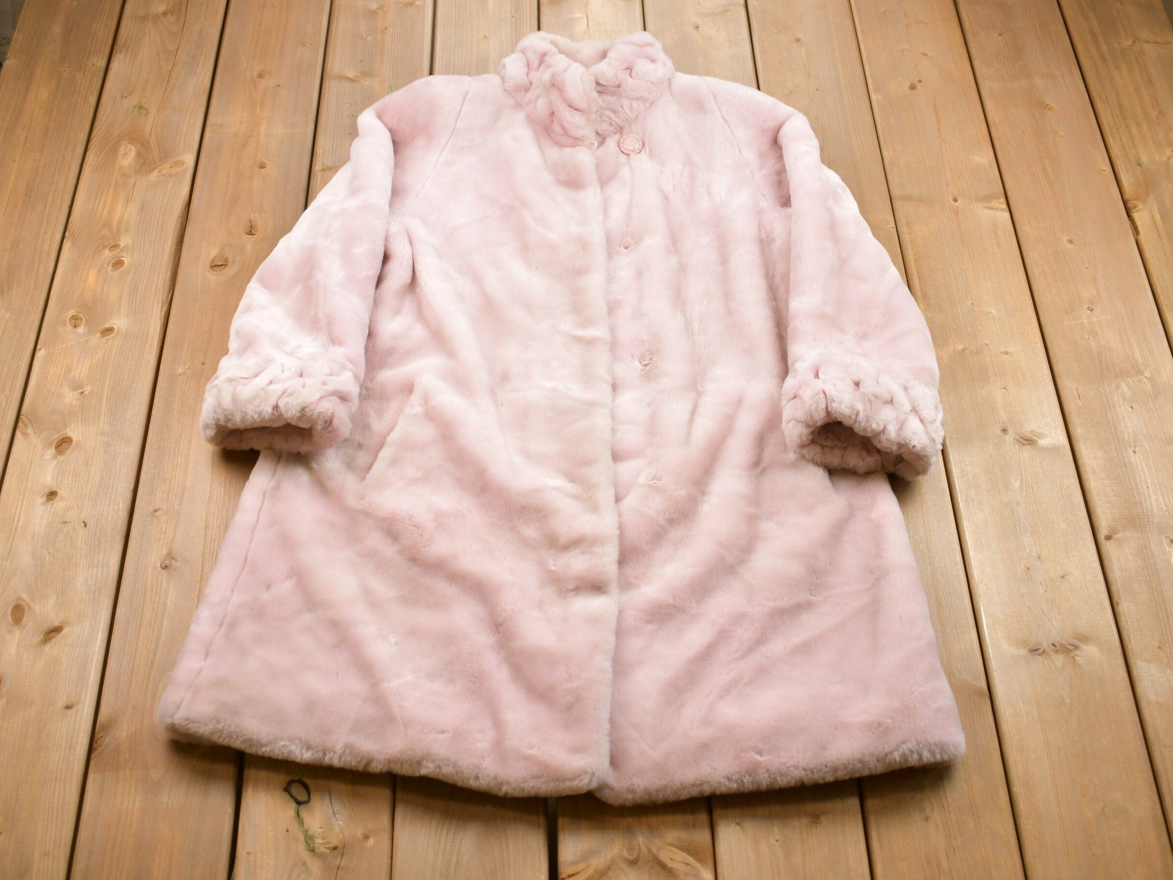 Vintage 1990s Melanie Lyne Faux Fur Coat